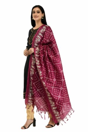 A R Silk Women’s Printed Poly Purple Dupatta #Fancy Dupatta