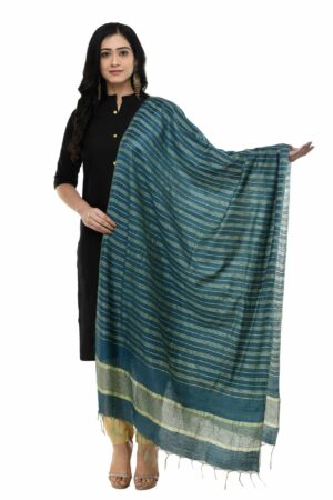 A R Silk Women’s Cotton Peacock Rama Dupatta # Regular Dupatta