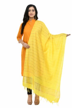 A R Silk Women’s Cotton Lemon Dupatta # Regular Dupatta