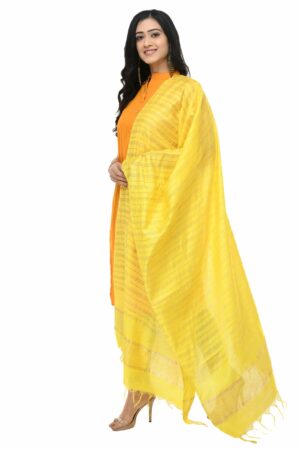 A R Silk Women’s Cotton Lemon Dupatta # Regular Dupatta