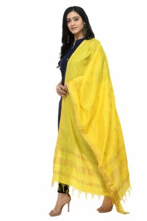 A R Silk Women’s Cotton Lemon Dupatta # Regular Dupatta