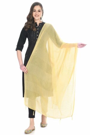 A R SILK Women’s Self Embroidery,Regular Wear Dupatta,Desinger Dupatta Light Gold Colour Chiffon Regular Dupattas & Chunnis