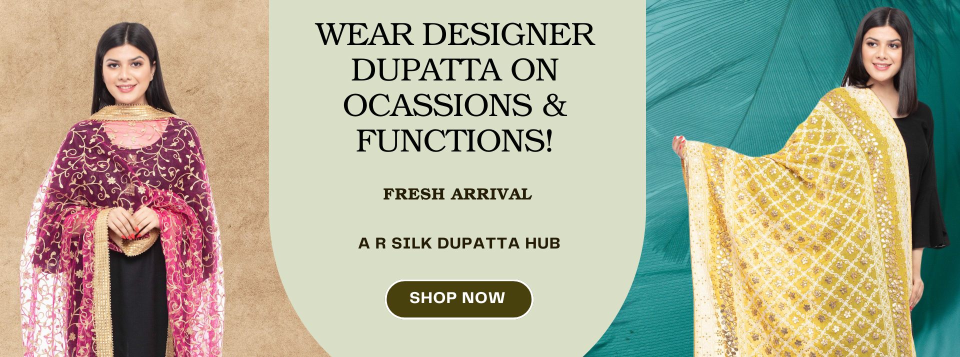 wear designer dupatta on occations & functions