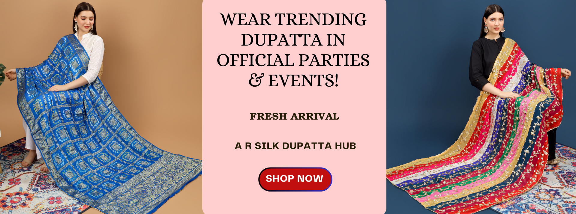 wear trending dupatta at official parties & events